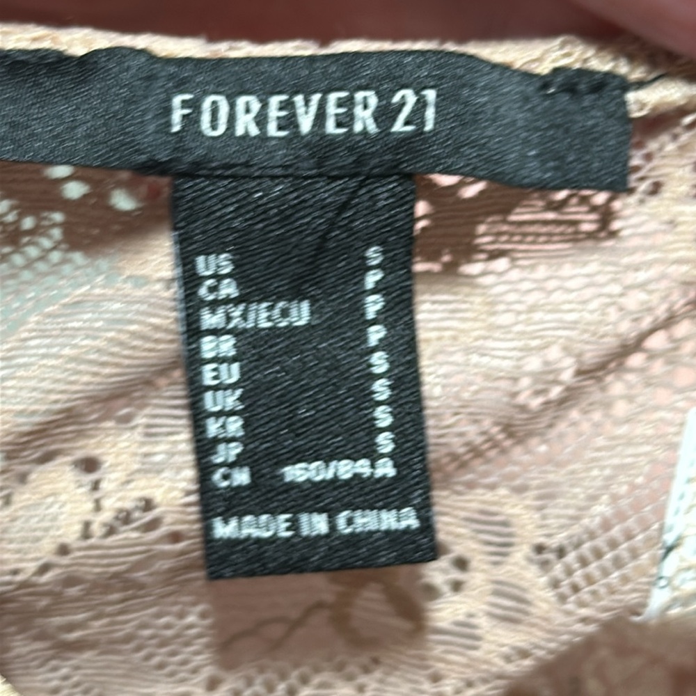 Forever 21 -Forever 2 Nude Corset Top /Size S / Box 4-24 - Picture 6 of 7